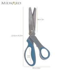 Milward Pinking Shears - 23.5cm/9.25in Soft-Grip Zigzag Fabric & Craft Scissors for Sewing, Quilting & Papercraft