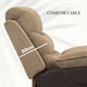 image 5 of HOMCOM Power Lift Riser and Recliner Chair with Remote Control, Brown Brown