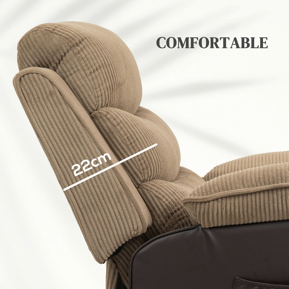image 1 of HOMCOM Power Lift Riser and Recliner Chair with Remote Control, Brown Brown
