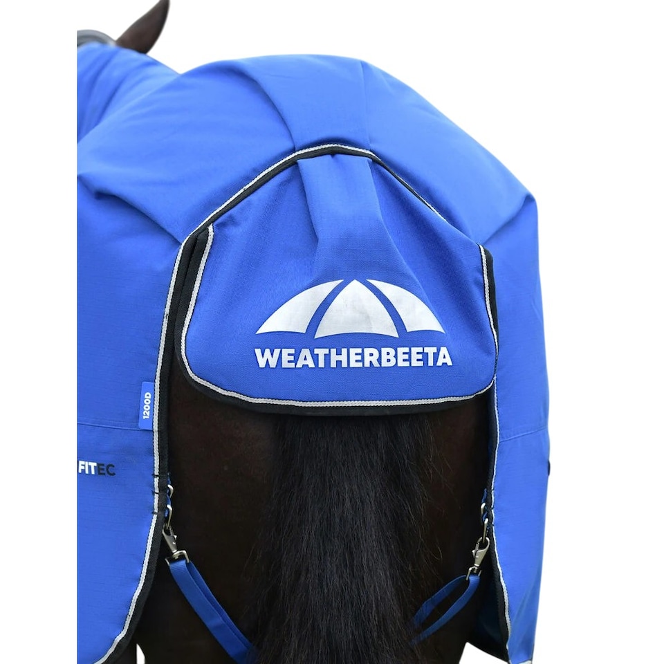 image 1 of Weatherbeeta Comfitec Essential Combo Neck 220g Horse Turnout Rug | Black | Cobalt/Black | 6Ft | 1