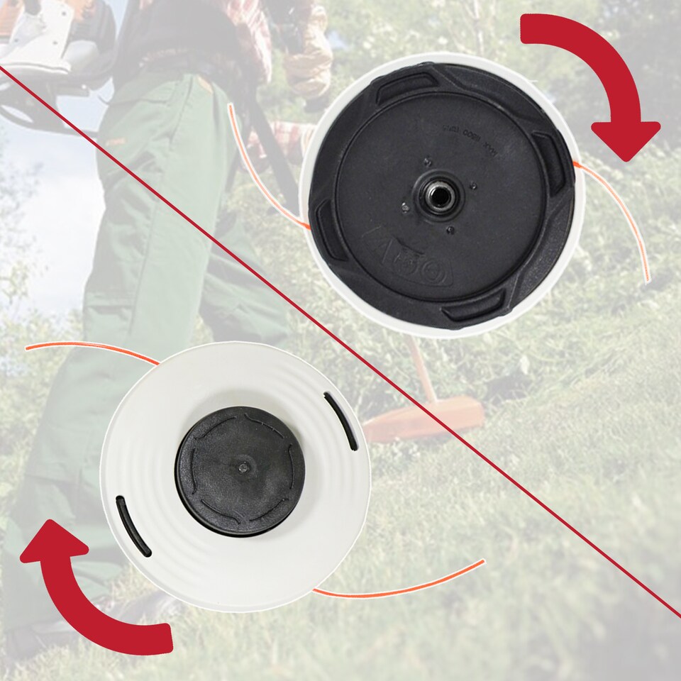 image 1 of SPARES2GO Trimmer Head Spool for Stihl KM130 KM131 KMA80R KMA120R KMA130R Kombi System 10mm