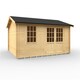 image 1 of 14ft x 12ft (4150mm x 3550mm) Horsforth "The Tallahassee" 28mm Log Cabin With 1 Window