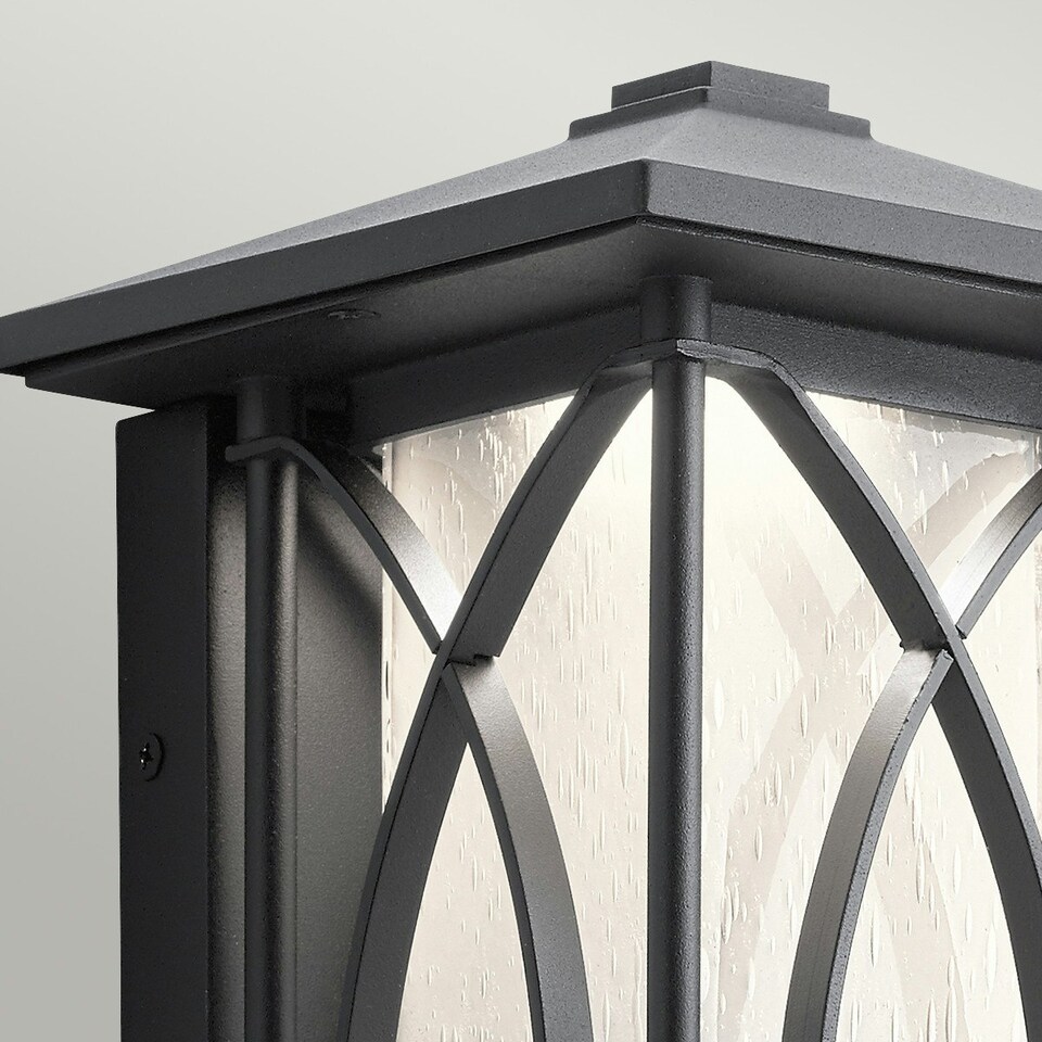 image 1 of Kichler Ashbern Outdoor 1 Light Wall Lantern Textured Black IP44