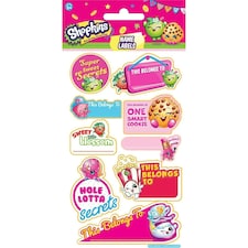 Shopkins Characters Name Label Sticker - Multicoloured - One Size