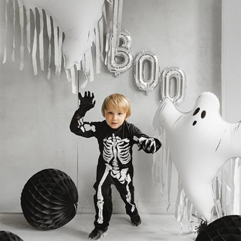 image 1 of Ghost with Tassels Halloween Giant Helium Foil Balloon 106cm / 42 in