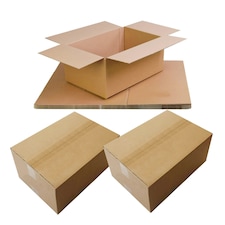 25 x Packing Shipping Mailing Single Wall 350 x 250 x 160mm (Royal Mail Box) Postal Cardboard Boxes Brown
