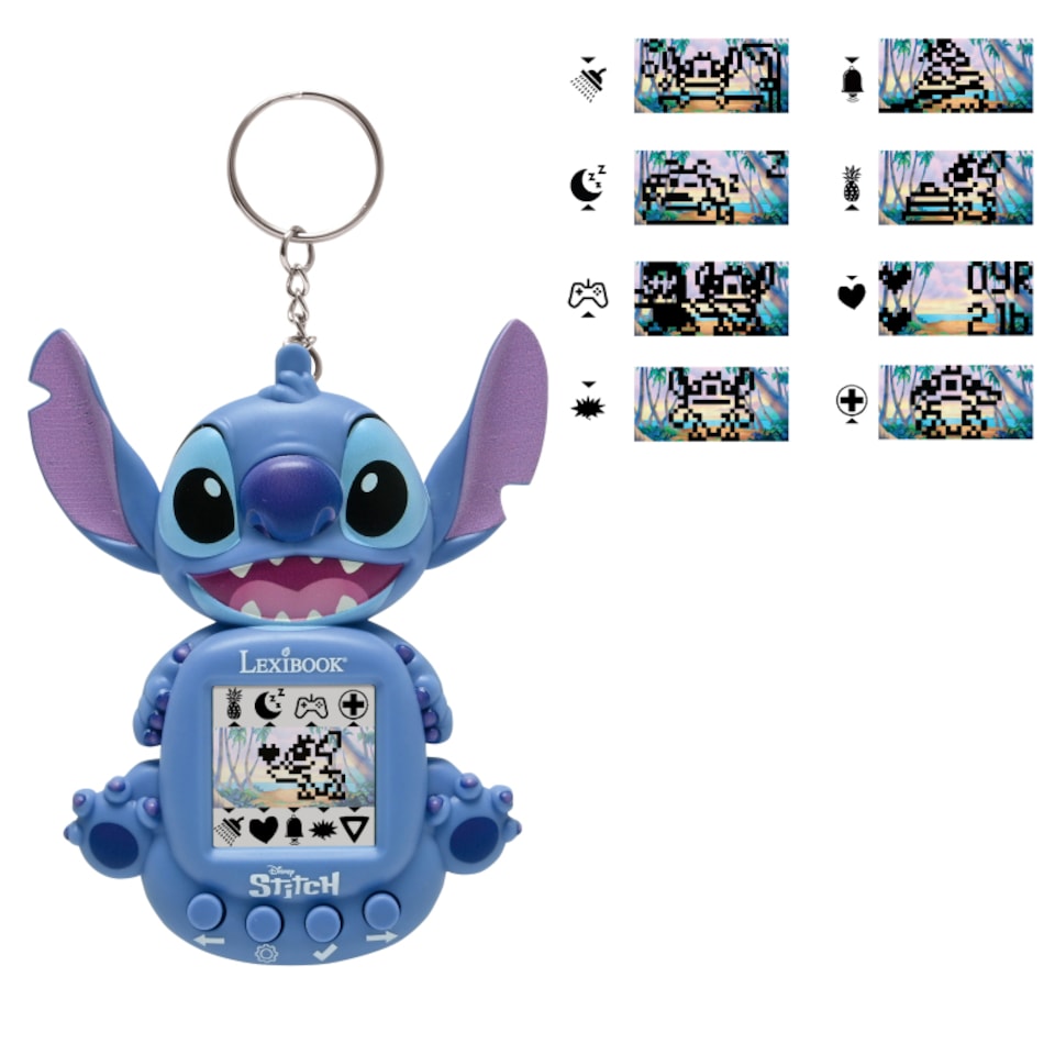 image 1 of Lexibook JLMB10D Disney Stitch My Best-E Console with LCD Screen Including 3 Games