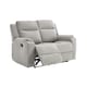 image 3 of Orka 2 Seater Manual Recliner Chenille Fabric Sofa Grey