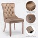 image 5 of Romsey Set of 2 Modern Velvet Dining Chairs with Knocker Ring
