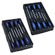 image 1 of 15pc Screwdriver Flat Headed + Phillips + Tamperproof Torx Cushioned Grip Set