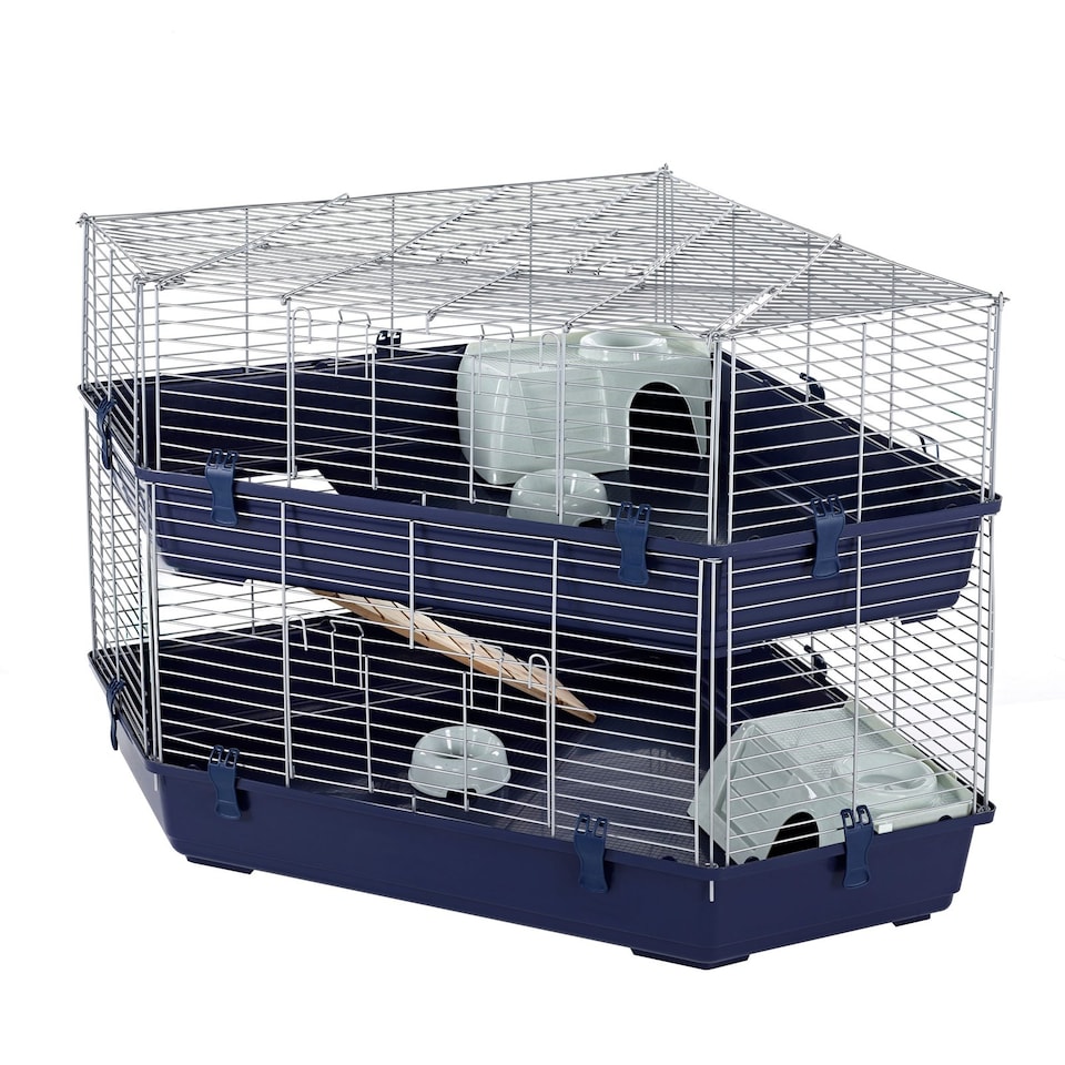 image 1 of Rabbit & Guinea Pig Cage 142cm - Indoor Double Corner | Little Friends