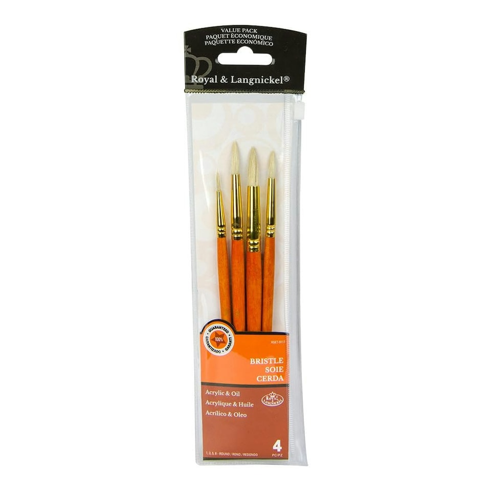 Bristle Round 4 Pc - RSET