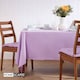 image 2 of Homescapes Mauve Tablecloth - 137 x 178 cm | Purple | Mauve