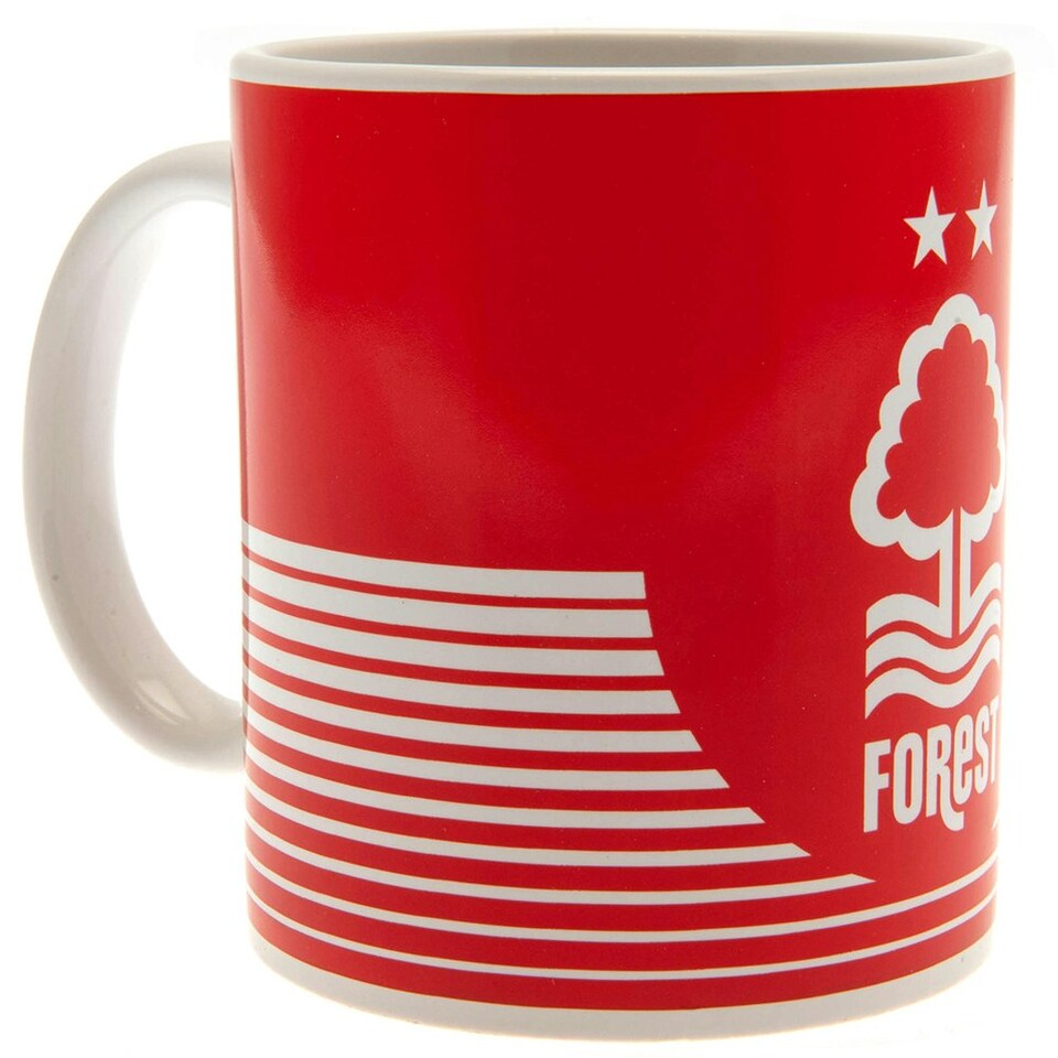 image 1 of Nottingham Forest FC Line Mug - Red/White - 9cm x 8cm
