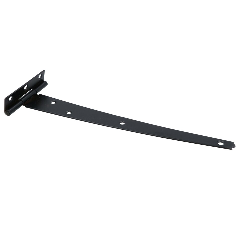 image 1 of 10in / 250mm Heavy Duty T Tee Hinges For Shed + Garden Gates Black Finish 8pc