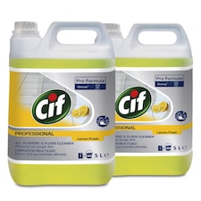 2 x 5L Cif All Purpose Cleaner Lemon – Powerful Multi-Surface Cleaning Solution