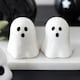 image 2 of Ghost Shaped Salt & Pepper Shakers - White