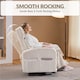 image 5 of Yaheetech Corduroy Swivel Nursery Gliding Rocker Chair-Beige | Cream | Beige | One Size | 1