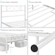 image 4 of Yaheetech 3ft Single Simple Metal Bed Frame Mattress Foundation White