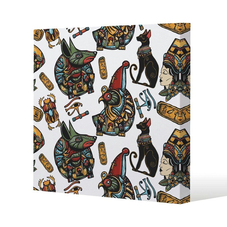 image 1 of Queen Cleopatra. History background (Canvas Print) 114 x 114 x 4cm