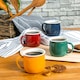 image 5 of Argon Tableware Coloured Enamel Belly Mugs - 375ml - Green - Pack of 6 Green
