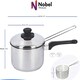 image 3 of Stainless Steel Chip Pan with Basket And lid -Silver 20 cm-3 Litre