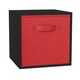 image 1 of Cube Unit with Insert | Black | Black & Red | 1