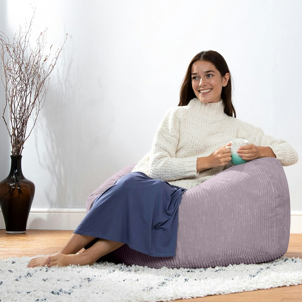 image 1 of icon Kingston Classic Beanbag Corduroy Purple Set of 2 Purple
