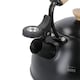 image 2 of La Cafetiere 1.6L Whistling Kettle Black with Wood Handle