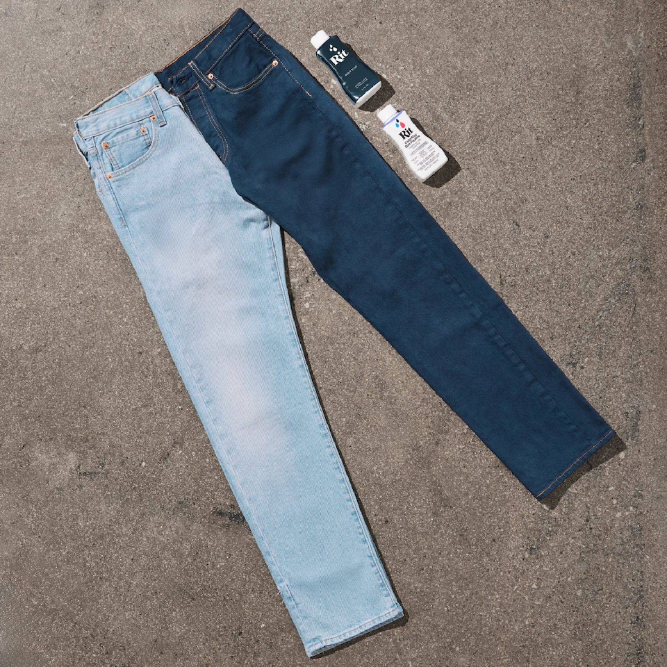 image 1 of Rit Renew To Blue Denim Dye Kit - Restore Faded Jeans 2x 8oz