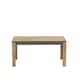 image 2 of Decorotika Manhattan Rectangular Dining Table for 6 - 80 cm H x 160 cm W x 80 cm D | Multi | Oak and Grey | 1