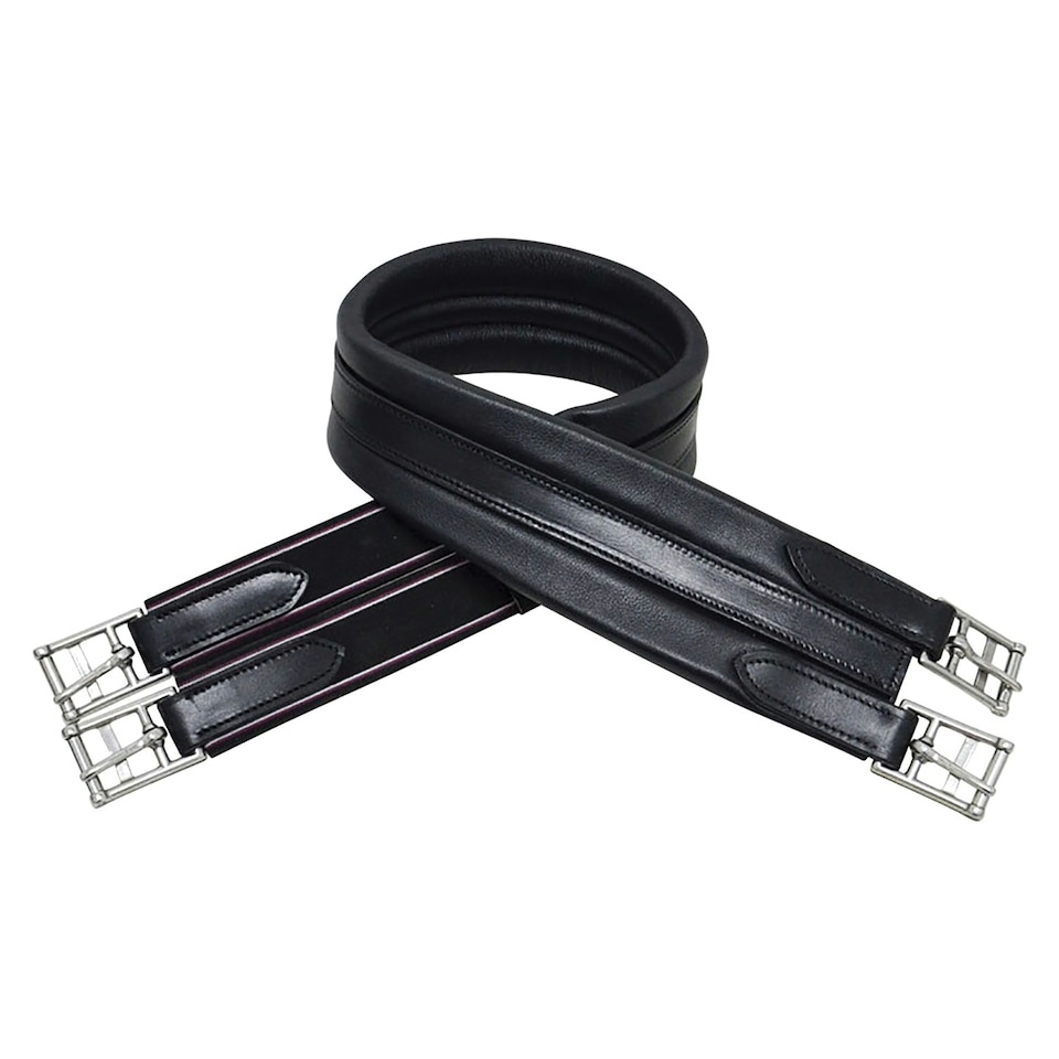 HyCOMFORT Leather Padded Atherstone Girth - Black - 60in