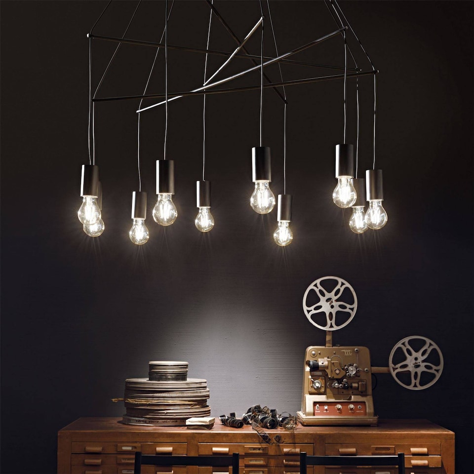 image 1 of Pop Light Cluster Ceiling Pendant Black
