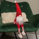 image 2 of 55cm Red and White Sitting Mr Claus Christmas Gonk with Dangly Legs