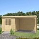 image 1 of St. Louis-Log Cabin, Wooden Garden Room, Timber Summerhouse, Home Office - L701 x W319 x H210.9 cm Brown