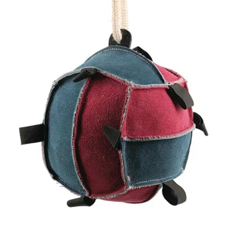 image 1 of Hy The Food Ball Horse Toy - Teal/Magenta/Natural - One Size