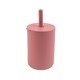 image 1 of Tiny Dining Baby Silicone Sippy Cup - 120ml  - Dusty Rose Pink