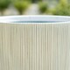 image 4 of Primrose Garden Round Flower Pot Ridged Planter White 38 x 38 x 38 cm