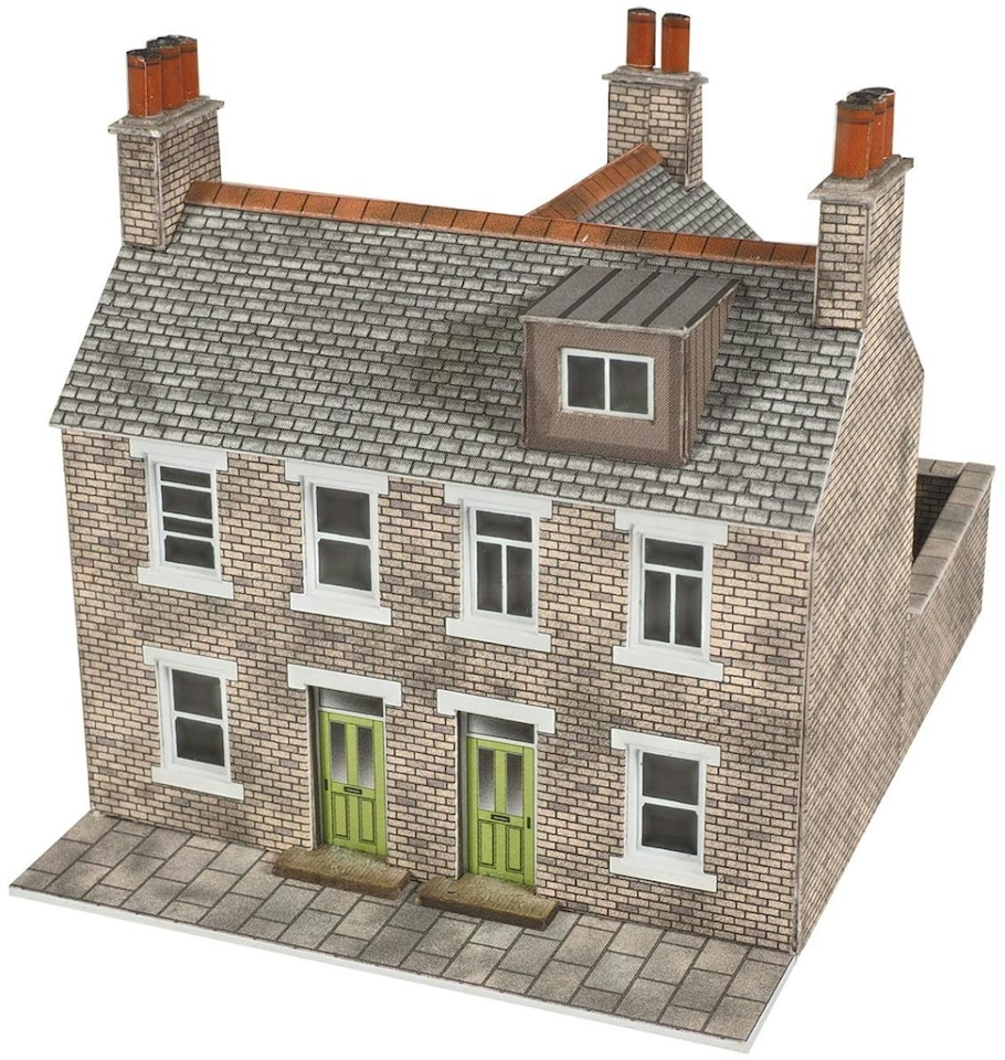 image 1 of Metcalfe Stone Built Terraced Houses (2) Card Kit