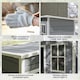 image 8 of Outsunny 5' x 3' Garden Shed w/ Floor, Lockable Door, Window and Vent, Grey 