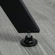 image 6 of HOMCOM Small Kitchen Table with Black Steel Legs, Dining Table, Brown