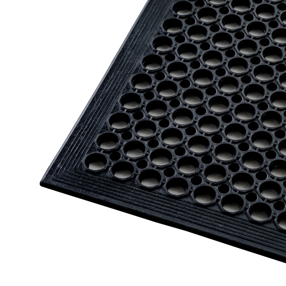 image 1 of Hometex All Weather Outdoor Entrance Mat - 60 x 90cm. Black