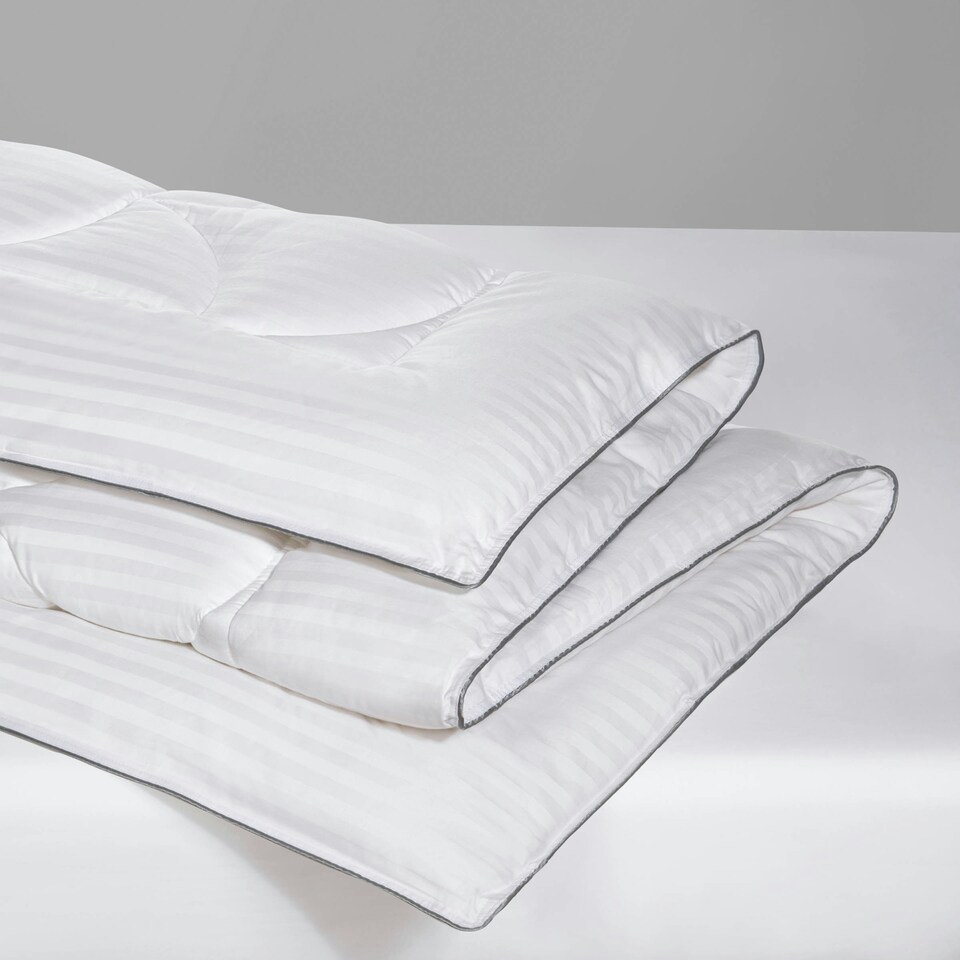image 1 of BHS Home Collection 13.5 Tog Feels Like Down Duvet Collection | White | White | 1