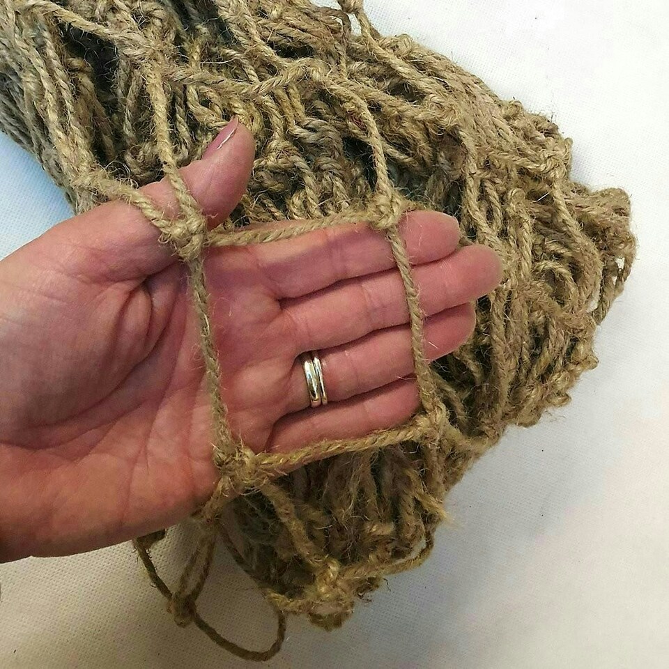 image 1 of True Products Jute Heavy Duty Pea Bean Netting For Climbing Plants 50mm 1m x 5m