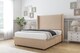 image 2 of Sloomy Devonshire Pebble Plush Divan Bed With Mattress 2 Drawers Footend With 54" Wingback Headboard 4'6 Double | Brown | Pebble | Double | 1