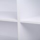 image 3 of Living and Home Sideboard Cabinet with Open Shelves, White