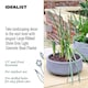 image 3 of Large Ribbed Stone Grey Light Concrete Bowl Garden Planter H12 D31 cm, 9 ltrs Cap.