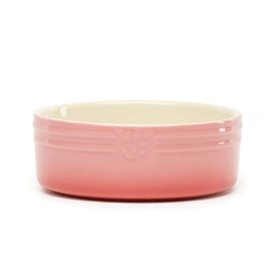 image 1 of Scruffs Ceramic Ombre Pet Food Bowl 13cm | Pink | 1