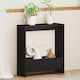 image 10 of Levede Narrow Side Table Slim End Table Sofa Accent Table Magazine Storage Shelf | Black | Black