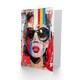 image 2 of Beautiful Vintage Lady Shades Street Graffiti Him Her Birthday Card